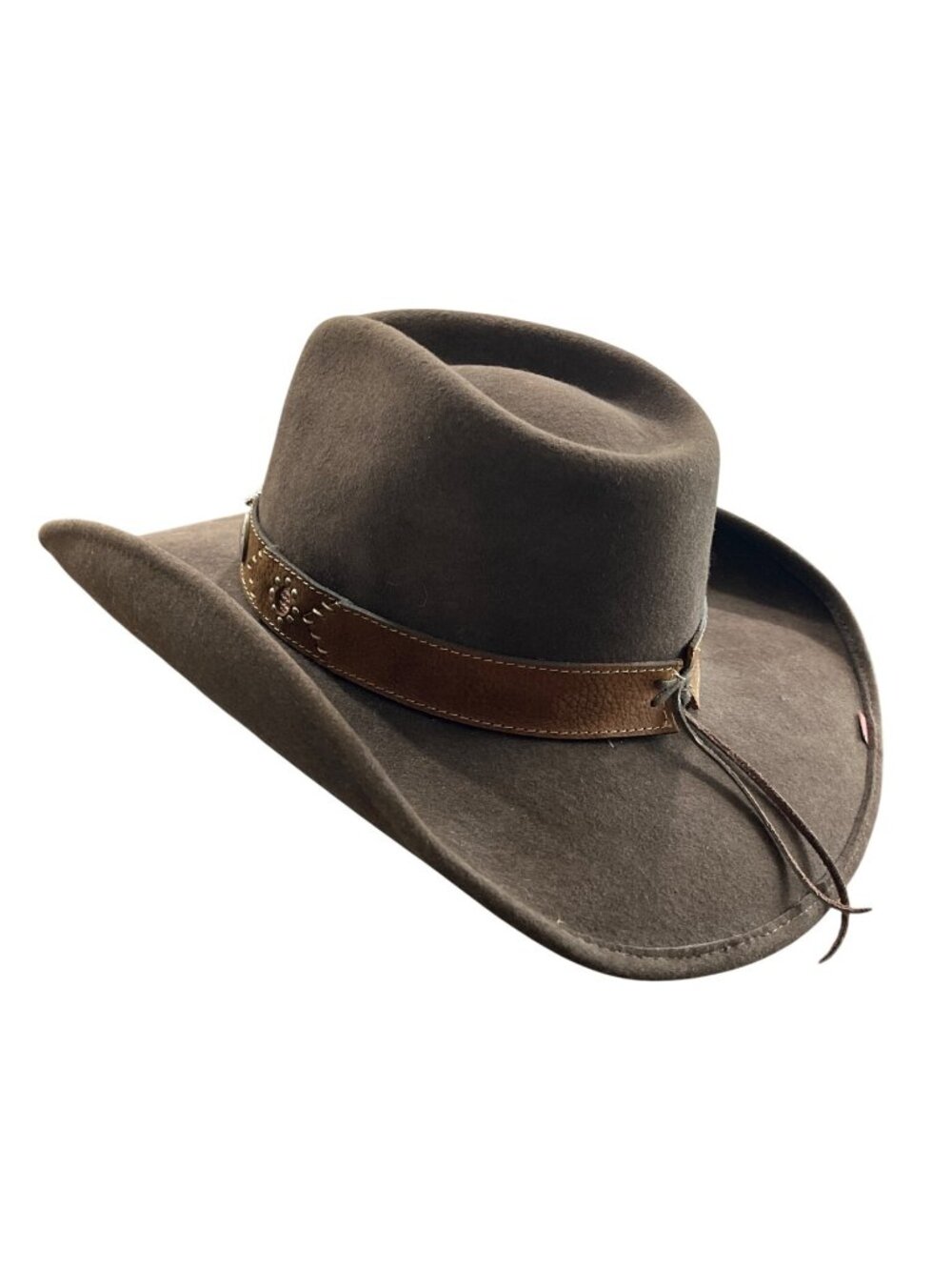 Bullhide Get Along Wool Felt Cowboy Hat Womens Size M Western Beaded Band - Picture 3 of 13